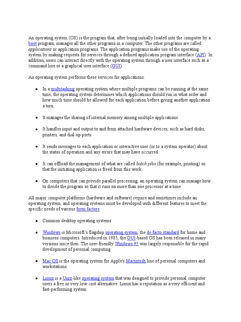 An Operating System | PDF | Operating System | Computer Network