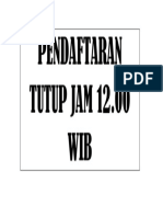 Jadwal Pelayanan