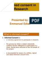 Informed Consent - Behavioral Economics