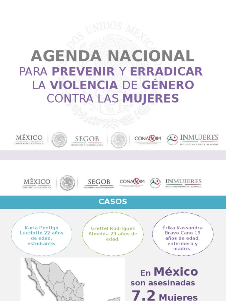 Agenda Nacional contra la Violencia de Género | PDF | La violencia ...