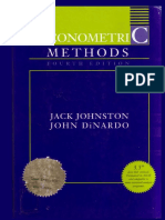 Econometric Methods 4th Ed - J. Johnston, J. DiNardo (1997) WW PDF