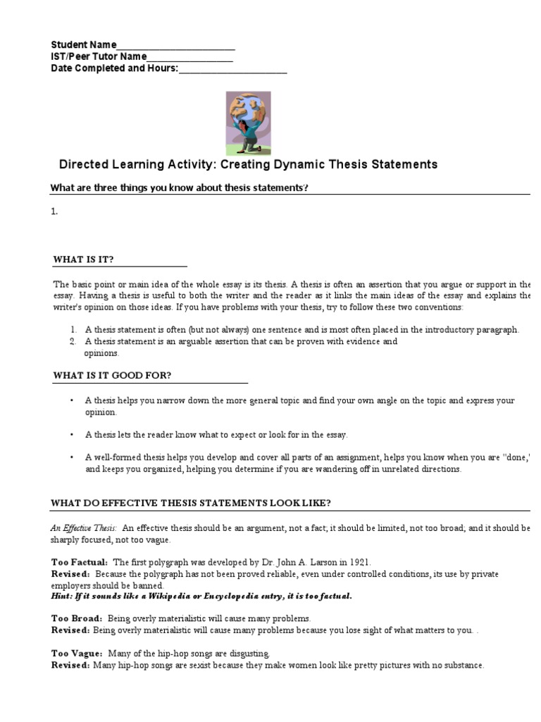 Crafting Effective Thesis Statements | PDF | Essays | Thesis