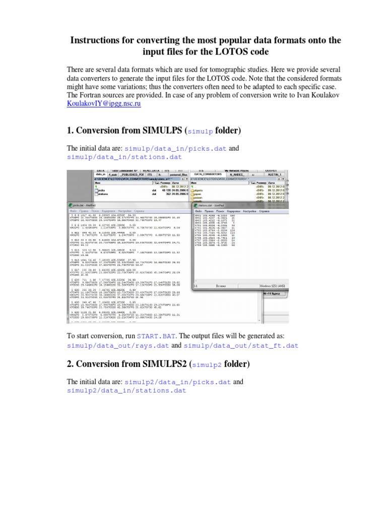 Readme Data Convertors PDF | PDF | Input/Output | Computer File