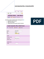 QP01 - Create Inspection Plan