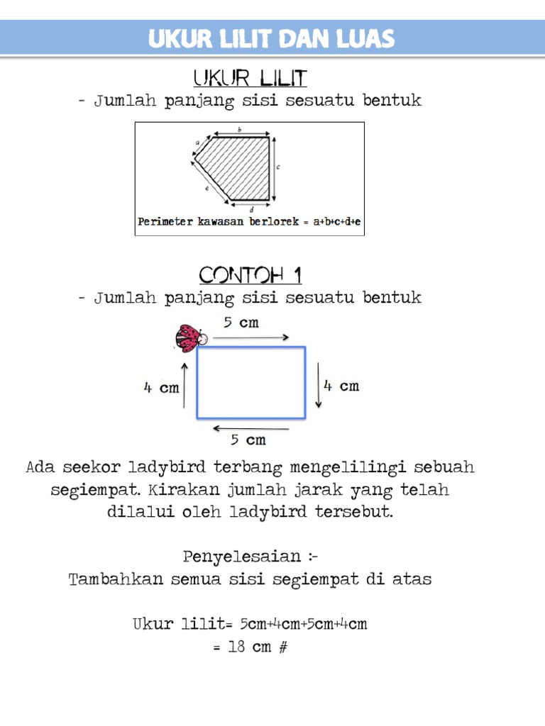ukur lilit in english
