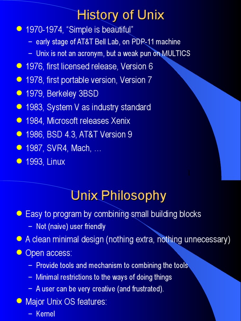 1 Unix | PDF | Command Line Interface | Operating System