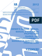 2012 YZ250 manual