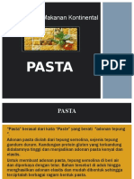 Pengolahan Makanan Kontinental - Pasta