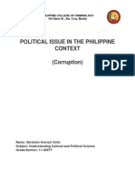 Political Issue in The Philippine Context (Corruption)
