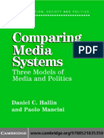 HALLIN, d & MANCINI, P. Comparing Media Systems Three Models of Media and Politics