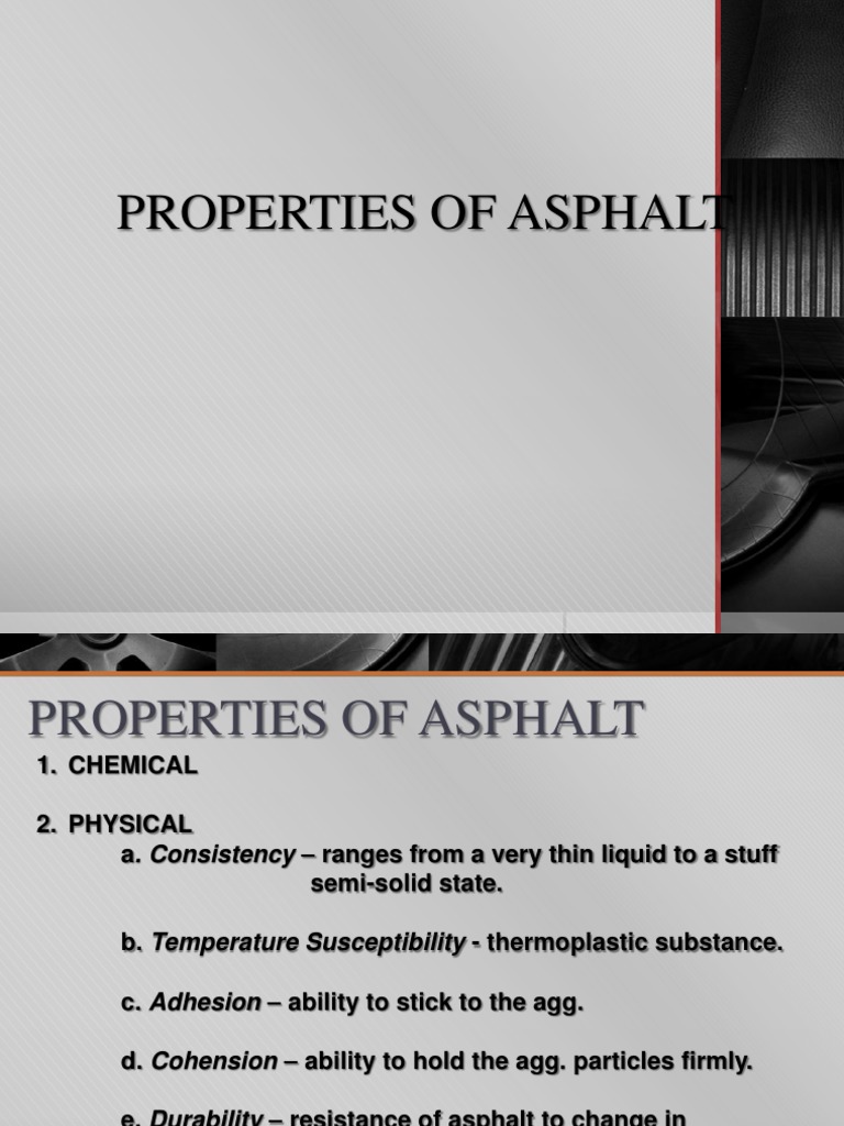Asphalt Properties and Testing Methods | PDF | Road Surface | Asphalt