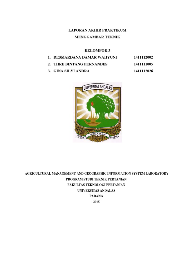 Laporan Akhir Praktikum Menggambar Teknikpdf