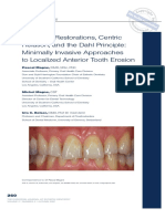 Adhesive Restorations, Centric Relation, and The Dahl Principle - Minimally Invasive Approaches To Localized Anterior Tooth Erosion PDF