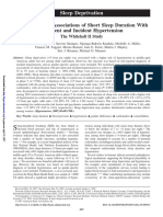 Gender-Specific Associations of Short Sleep Duration With Prevalent and Incident Hypertension