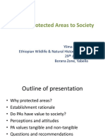 Value of Protected Areas to Society