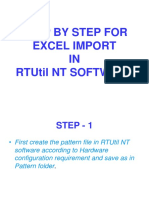 Step by Step For Excel Import IN Rtutil NT Software