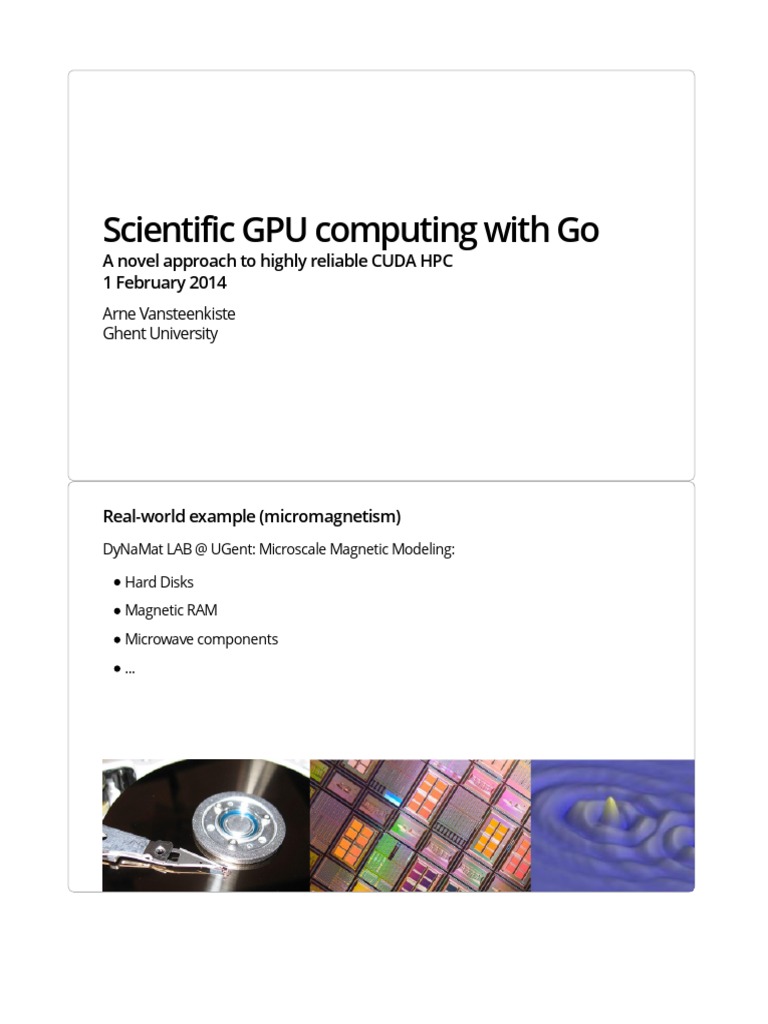 Scientific GPU Computing With Go | PDF | C (Programming Language) | C++