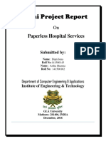 A Mini Project Report: Paperless Hospital Services
