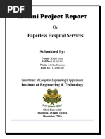 A Mini Project Report: Paperless Hospital Services