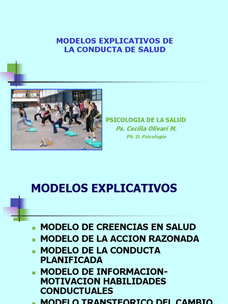 MODELOS EXPLICATIVOS DE CONDUCTAS DE SALUDclase 20 Mayo PDF | PDF