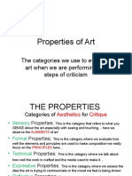 Properties of Art
