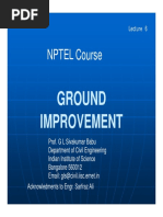 NPTEL Course: Ground Improvement