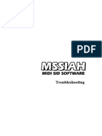 MSSIAH TroubleShooting