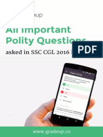 Indian Polity Questions Asked in SSC CGL 2016 English - PDF 94