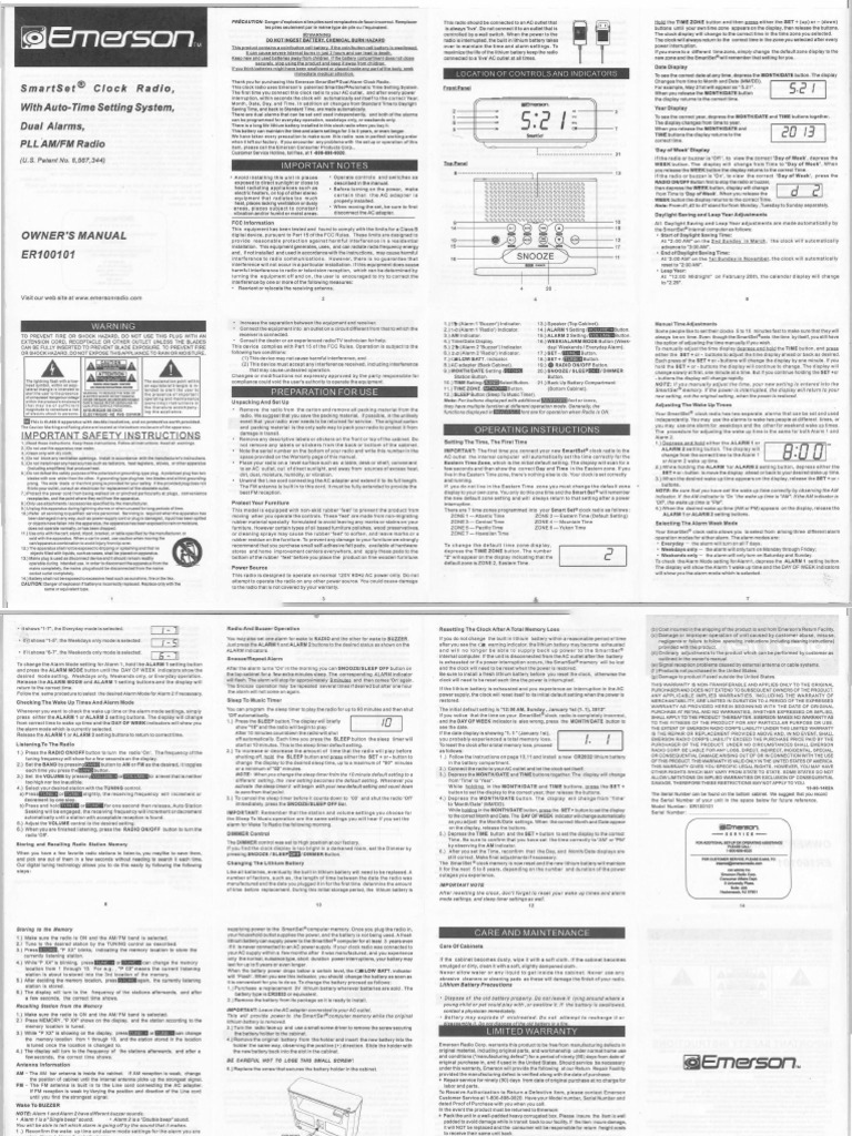 amazing emerson smartset clock radio manual with emerson smartset clock  radio manual