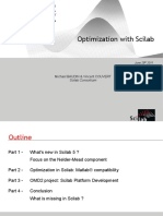 Optimization With Scilab: Michaël BAUDIN & Vincent COUVERT