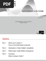 Optimization With Scilab: Michaël BAUDIN & Vincent COUVERT