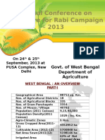National Conference On Agriculture For Rabi Campaign - 2013: Govt. of West Bengal Department of Agriculture