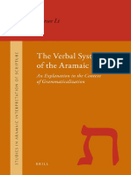 SAIS 008 - Li - The Verbal System of The Aramaic of Daniel - 2009 PDF
