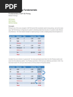 SAP SD Pricing Fundamentals