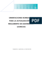 Reglamento de Asistencias y Licencias RAL