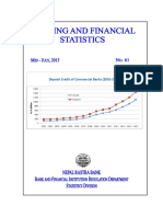 Banking and Financial Statistics - No 61 July 2015