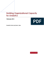 Building Organizational Capacity For Analytics: February 2013