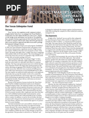 CWG - Texas Enterprise Fund