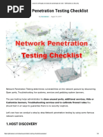 Lista de Verificação de Testes de Penetração de Rede - GBHackers on Security