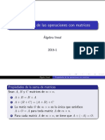 Propiedades Operaciones Matrices