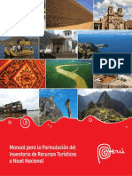 Manual Formulacion InventarioRecursosTuristicos NivelNacional PDF