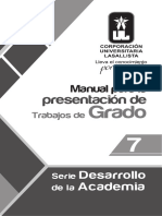 Manual para Presentacion Trabajos Grado PDF