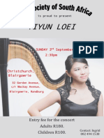 Yiyun Loei: Entry Fee For The Concert Adults R180. Children R100