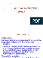 Degradasi Dan Biosintesis Lipida