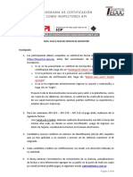 GUÍA-Inscripción - Certificación Inspectores API - Paso A Paso Del Proceso de Inscripción - Cert. Básicas - API PDF