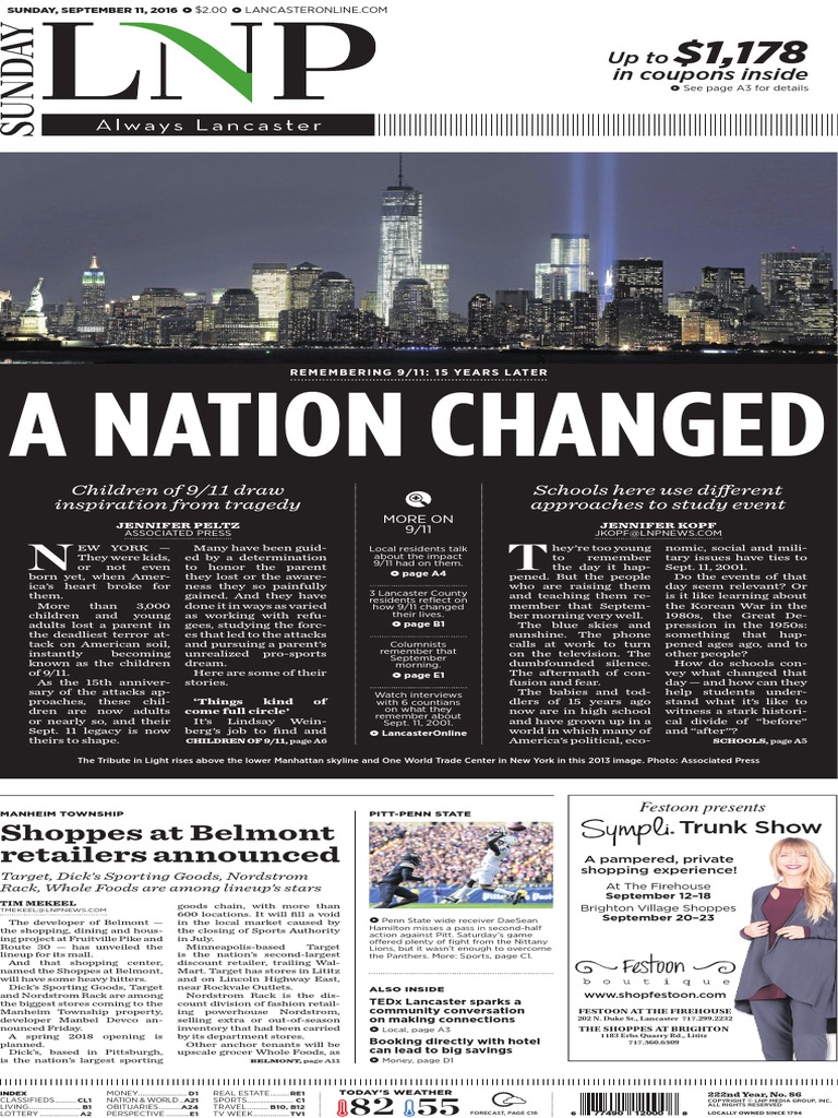 LNP: Sept. 11, 2016 | PDF | Powerball | Lancaster