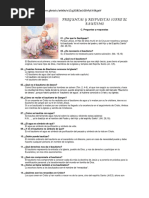 Preguntas y Respuestas Sobre El Bautismo