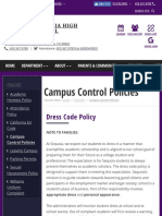 Sequoia High School - Campus Control Policies