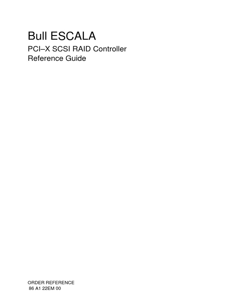 Bull Escala PCIX SCSI RAID Controller Reference Guide PDF Disk