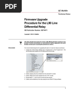 Firmware Upgrade Procedure For The L90 Line Differential Relay